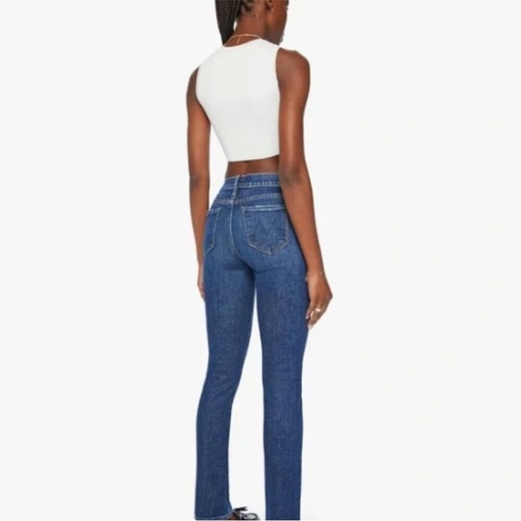 NWT Mother Women’s The Rascal Skimp Yee Haw Straight Leg Denim Jeans Size 6 - Picture 5 of 15